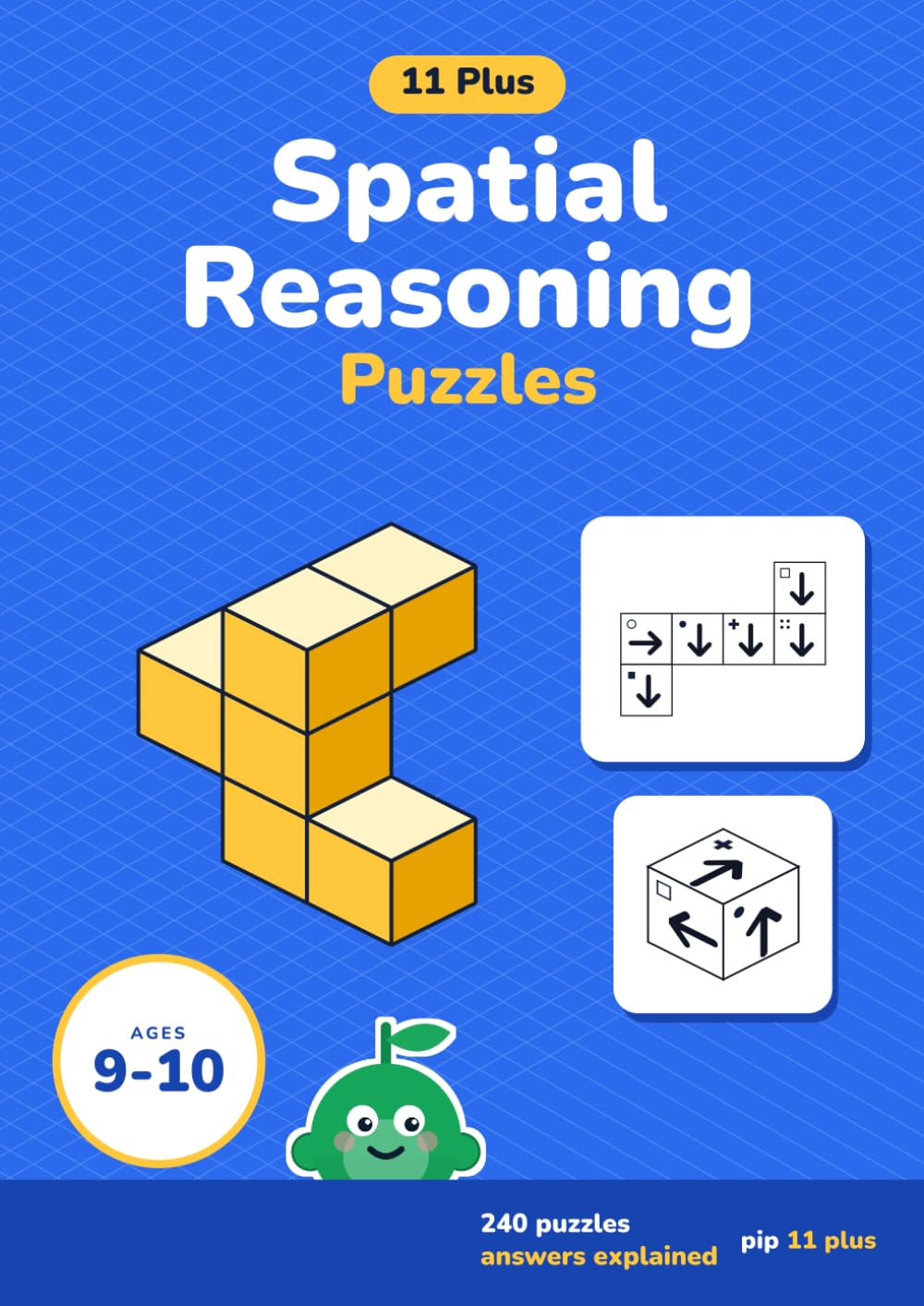 11 Plus Spatial Reasoning Puzzles Book 2 cover
