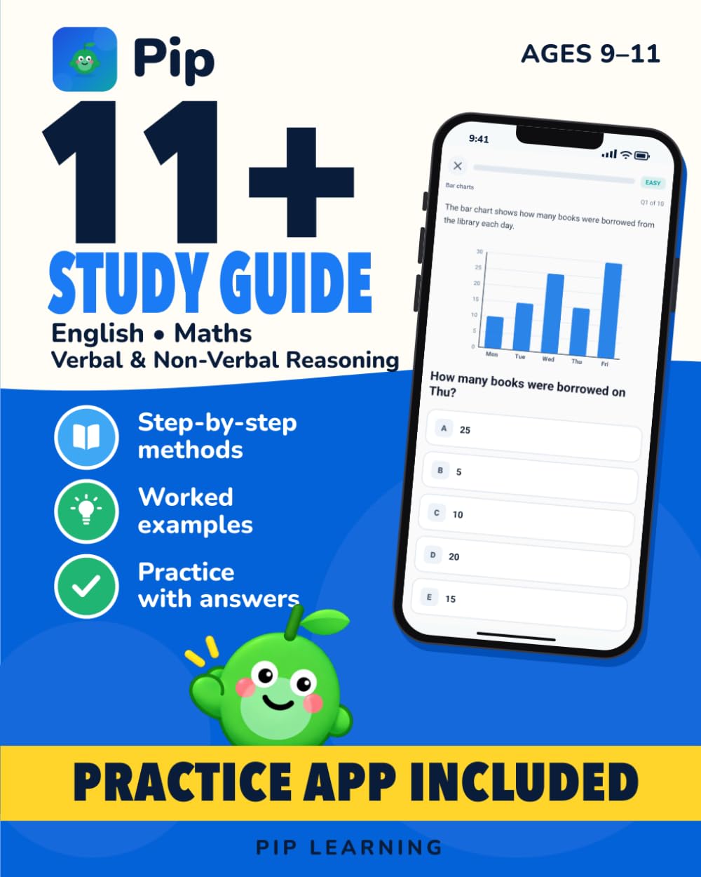 Pip 11+ Study Guide cover