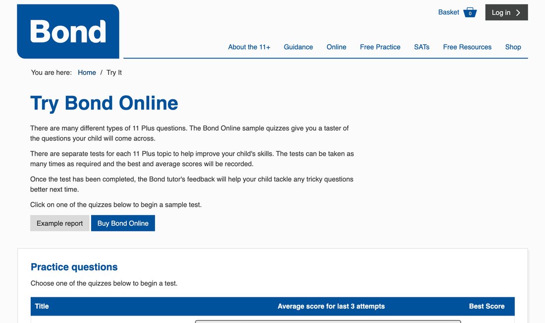 Bond Online website homepage
