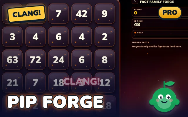 Fact Family Forge, a fact families game for KS2