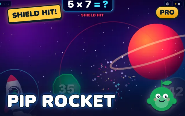 Rocket Run, a division facts game for KS2