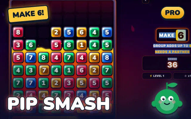 Number Smash, a mental arithmetic to a target game for KS2