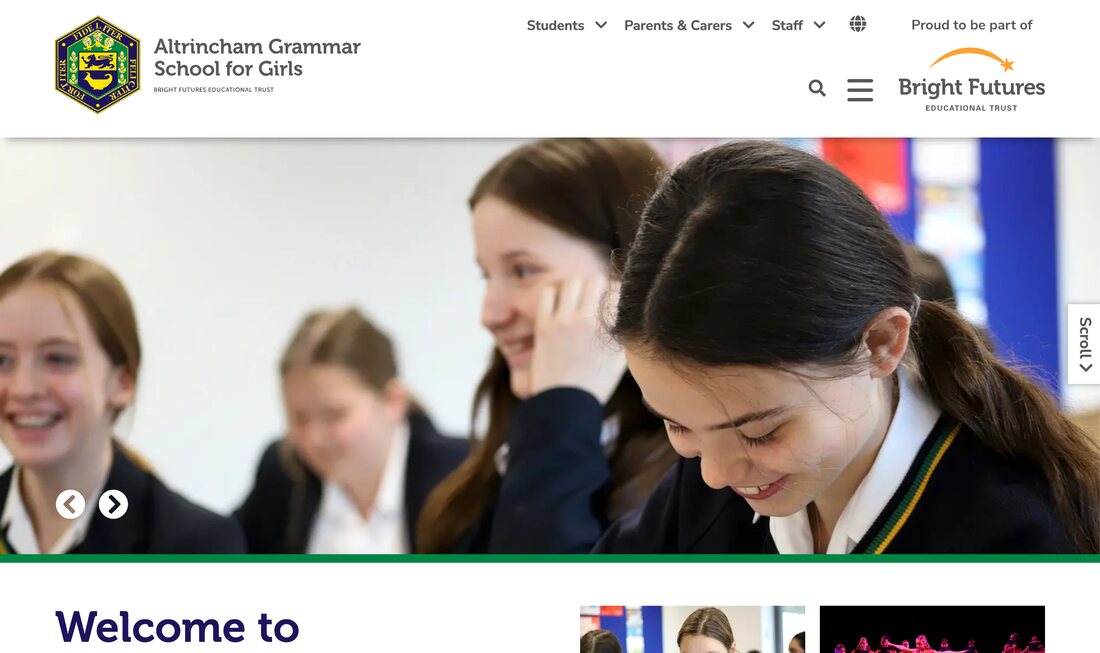 Altrincham Grammar School for Girls homepage