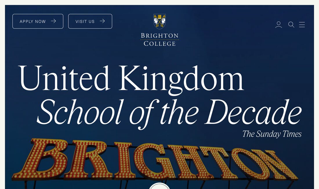 Brighton College homepage