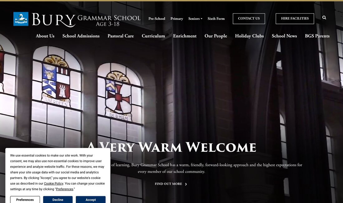 Bury Grammar School homepage