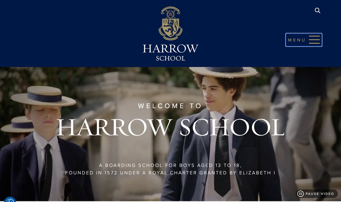 Harrow School homepage