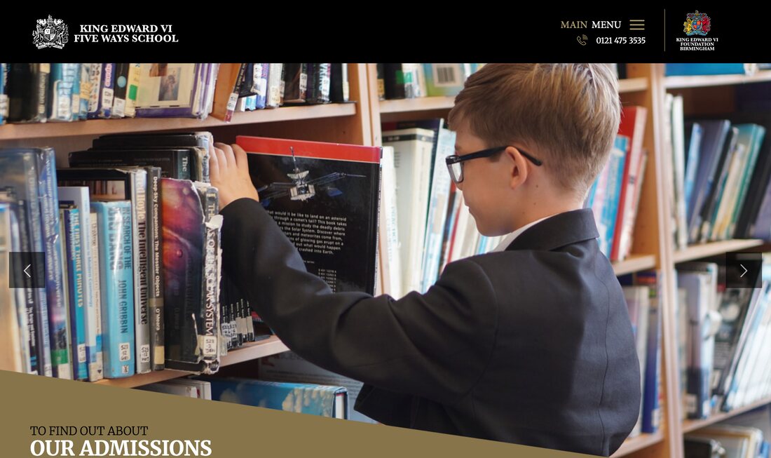 King Edward VI Five Ways School homepage