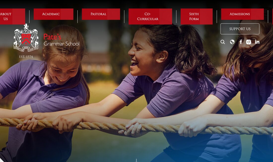Pate’s Grammar School homepage