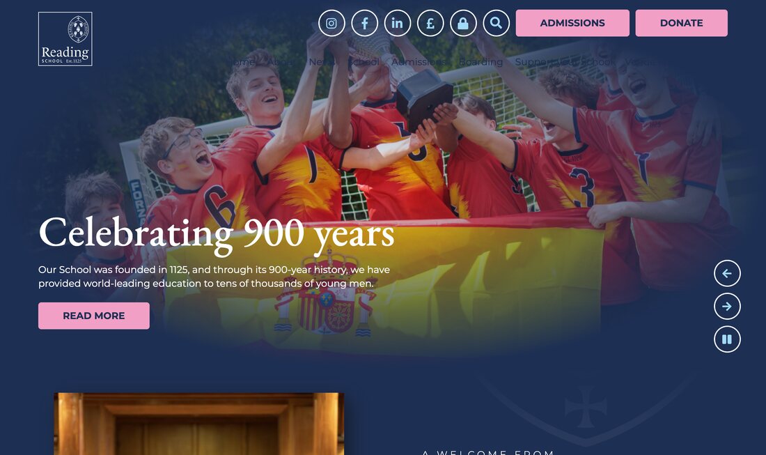 Reading School homepage