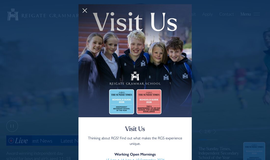 Reigate Grammar School homepage