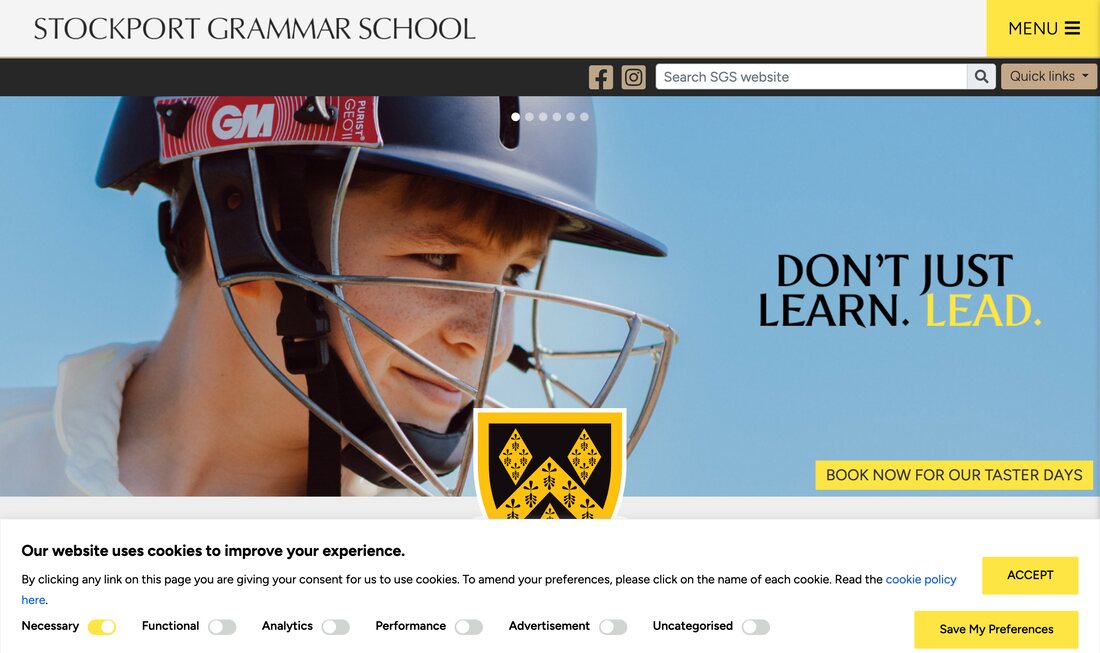 Stockport Grammar School homepage