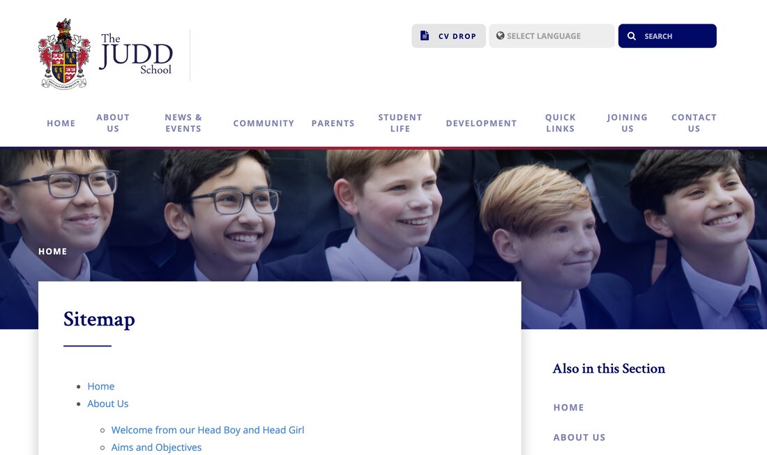 The Judd School homepage