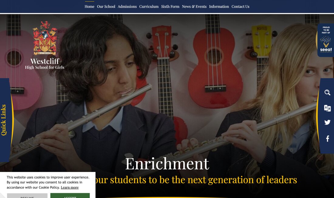 Westcliff High School for Girls homepage