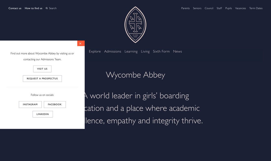 Wycombe Abbey homepage